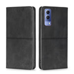 Custodia per telefono in pelle a vibrazione orizzontale magnetica con trama di mucca, For vivo X80, For vivo Y53S 5G/iQOO Z5X/T1X, For vivo Y55S 5G, For vivo Y76S/Y74S