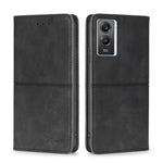 Custodia per telefono in pelle a vibrazione orizzontale magnetica con trama di mucca, For vivo X80, For vivo Y53S 5G/iQOO Z5X/T1X, For vivo Y55S 5G, For vivo Y76S/Y74S