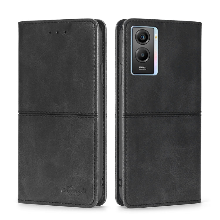 Custodia per telefono in pelle a vibrazione orizzontale magnetica con trama di mucca, For vivo X80, For vivo Y53S 5G/iQOO Z5X/T1X, For vivo Y55S 5G, For vivo Y76S/Y74S