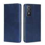 Custodia per telefono in pelle a vibrazione orizzontale magnetica con trama di mucca, For vivo X80, For vivo Y53S 5G/iQOO Z5X/T1X, For vivo Y55S 5G, For vivo Y76S/Y74S