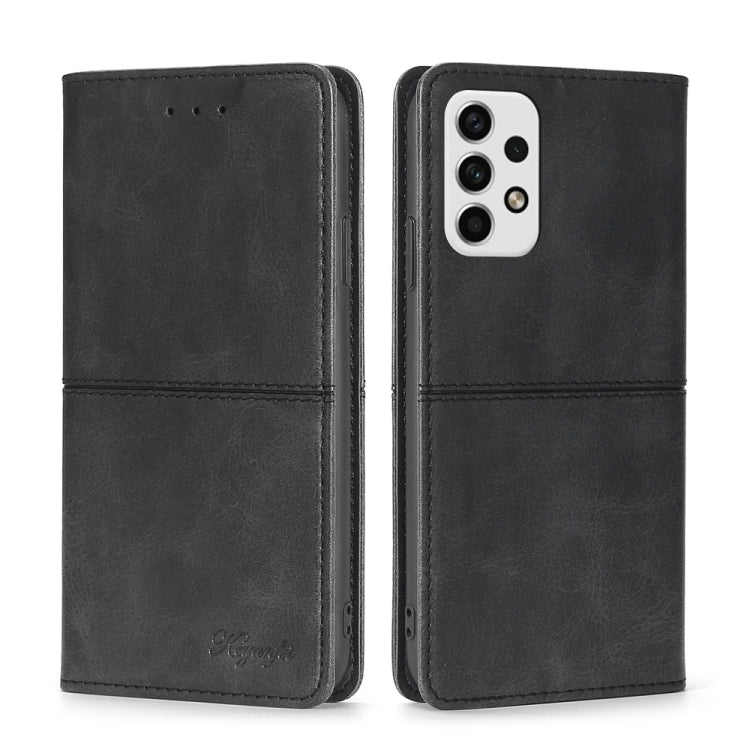 Custodia per telefono in pelle a vibrazione orizzontale magnetica con trama di mucca, For Samsung Galaxy A03 EU Edition 166mm, For Samsung Galaxy A23 5G, For Samsung Galaxy M33 5G, For Samsung Galaxy M53 5G