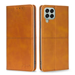 Custodia per telefono in pelle a vibrazione orizzontale magnetica con trama di mucca, For Samsung Galaxy A03 EU Edition 166mm, For Samsung Galaxy A23 5G, For Samsung Galaxy M33 5G, For Samsung Galaxy M53 5G