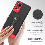Custodia per telefono in TPU + PC con supporto per coda piccola, For Xiaomi Poco X3 / X3 Pro, For Xiaomi Redmi Note 10 4G / Note 10S, For Xiaomi Redmi Note 10 Pro 4G, For Xiaomi Redmi Note 11 4G 2022 / Note 11S, For Xiaomi Redmi Note 11 Pro 2022 4G / 5G