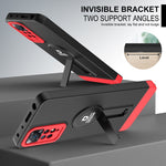 Custodia per telefono in TPU + PC con supporto per coda piccola, For Xiaomi Poco X3 / X3 Pro, For Xiaomi Redmi Note 10 4G / Note 10S, For Xiaomi Redmi Note 10 Pro 4G, For Xiaomi Redmi Note 11 4G 2022 / Note 11S, For Xiaomi Redmi Note 11 Pro 2022 4G / 5G