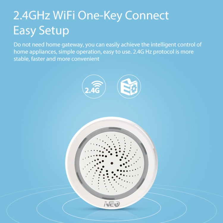 Sirena USB WiFi NEO NAS-AB02WT con sensore temperatura