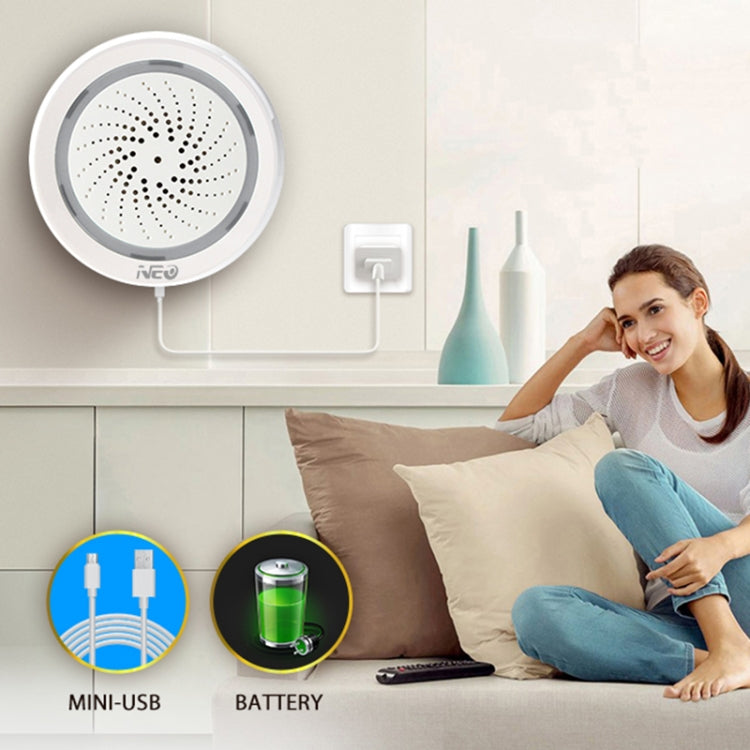Sirena USB WiFi NEO NAS-AB02WT con sensore temperatura