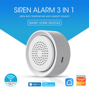 Sirena USB WiFi NEO NAS-AB03WT con sensore di temperatura e umidità, AB03WT