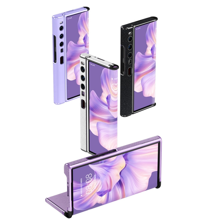 Custodia per telefono antiurto in pelle con cornice ultrasottile, For Huawei Mate Xs 2