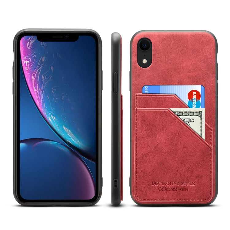 Slot per schede Custodia per telefono PU + TPU a copertura totale, For iPhone X / XS, For iPhone XR, For iPhone XS Max, For iPhone SE 2022 / SE 2020 / 8 / 7, For iPhone 8 Plus / 7 Plus
