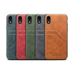 Custodia portafoglio PU+TPU con slot carte per iPhone 8 Plus