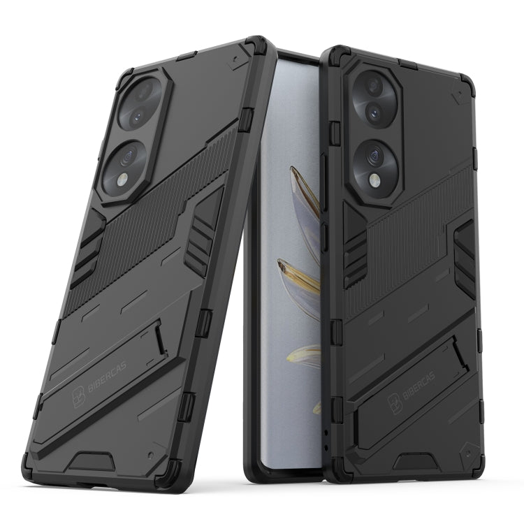 Punk Armor 2 in 1 PC + custodia antiurto in TPU con supporto invisibile, For Honor 70, For Honor 70 Pro