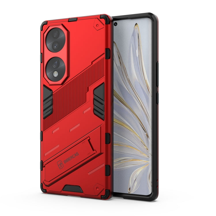Punk Armor 2 in 1 PC + custodia antiurto in TPU con supporto invisibile, For Honor 70, For Honor 70 Pro