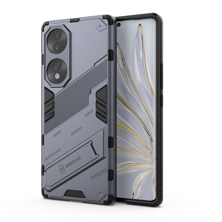 Punk Armor 2 in 1 PC + custodia antiurto in TPU con supporto invisibile, For Honor 70, For Honor 70 Pro