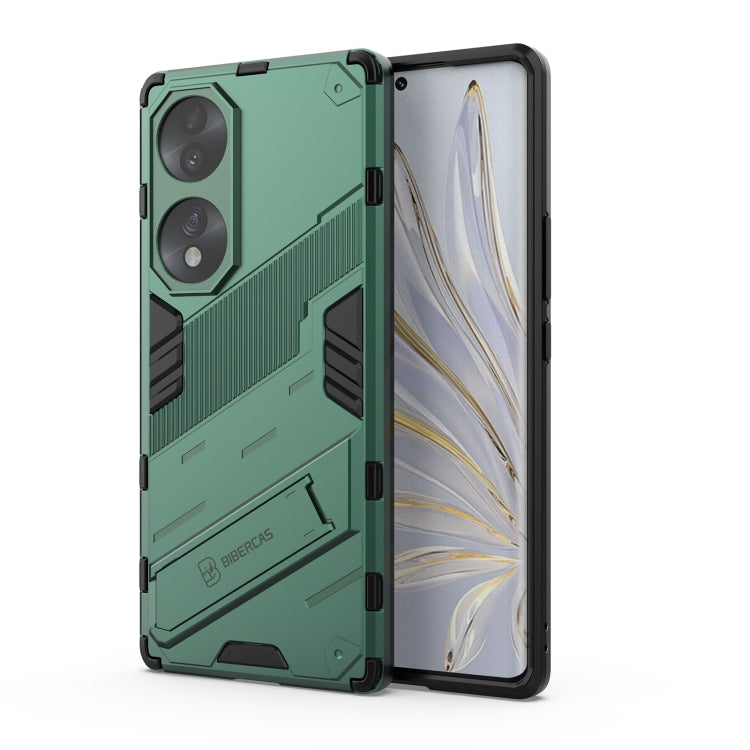 Punk Armor 2 in 1 PC + custodia antiurto in TPU con supporto invisibile, For Honor 70, For Honor 70 Pro