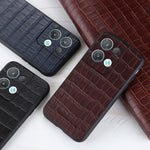 Custodia per telefono in vera pelle con trama di coccodrillo, For OPPO Reno8, For OPPO Reno8 Pro, For OPPO Reno8 Pro+
