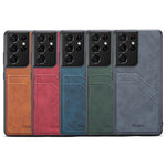 Slot per schede Custodia per telefono PU + TPU a copertura totale, For Samsung Galaxy Note9, For Samsung Galaxy Note10, For Samsung Galaxy Note10+, For Samsung Galaxy S10, For Samsung Galaxy S10+, For Samsung Galaxy S20, For Samsung Galaxy S20+        ...