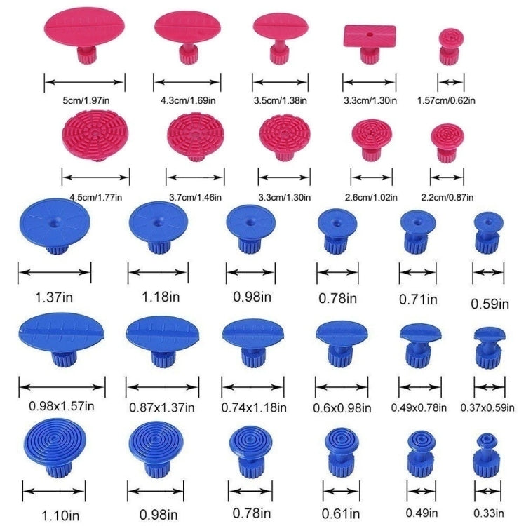 D6 29 in 1 Kit di strumenti per sollevatore per riparazione ammaccature senza vernice per auto, D6 29 in 1