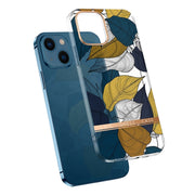 Custodia per telefono con fiore galvanico traslucido, For iPhone 14, For iPhone 14 Pro, For iPhone 14 Plus