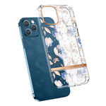 Custodia traslucida con fiore per iPhone 14 Plus
