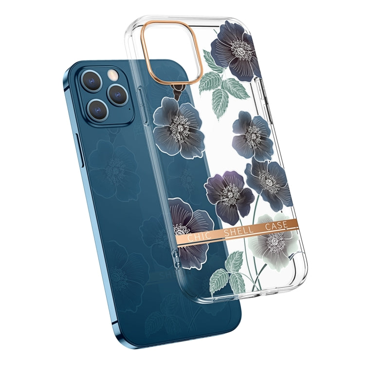 Custodia traslucida con fiore per iPhone 14 Plus