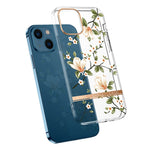 Custodia traslucida con fiore per iPhone 14 Plus