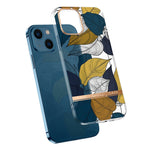 Custodia traslucida con fiore per iPhone 14 Plus