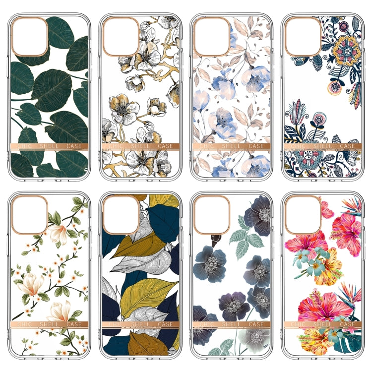 Custodia traslucida con fiore per iPhone 14 Pro Max