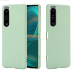 Custodia per telefono antiurto in silicone liquido di colore puro, For Sony Xperia 1 IV