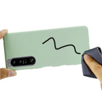 Custodia per telefono antiurto in silicone liquido di colore puro, For Sony Xperia 1 IV