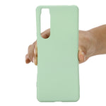 Custodia per telefono antiurto in silicone liquido di colore puro, For Sony Xperia 1 IV