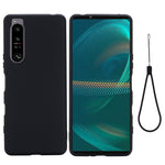 Custodia per telefono antiurto in silicone liquido di colore puro, For Sony Xperia 1 IV