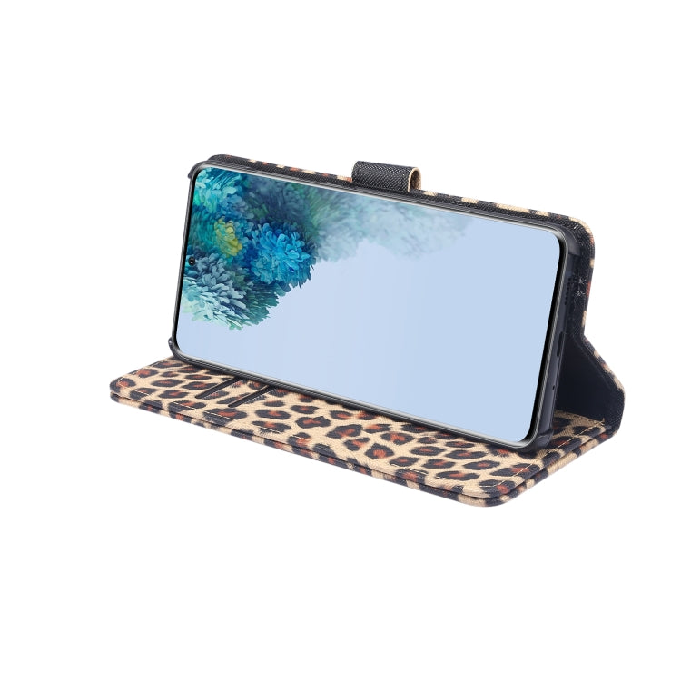Custodia portafoglio in pelle leopardata per Galaxy S20
