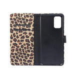 Custodia portafoglio in pelle leopardata per Galaxy S20