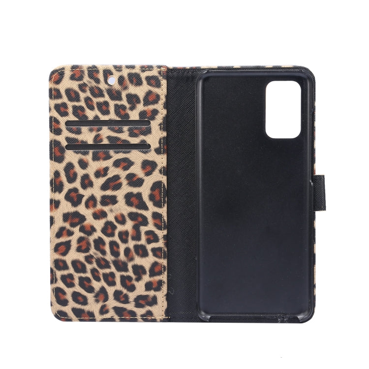 Custodia portafoglio in pelle leopardata per Galaxy S20