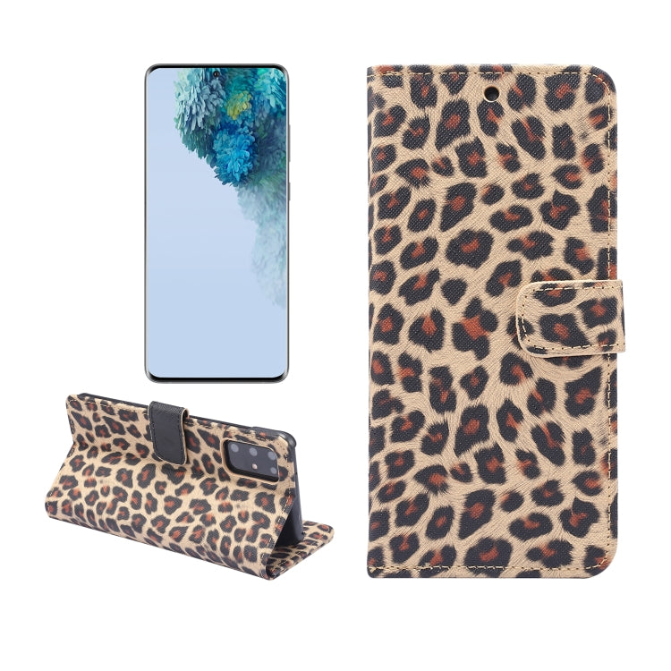 Custodia portafoglio in pelle leopardata per Galaxy S20