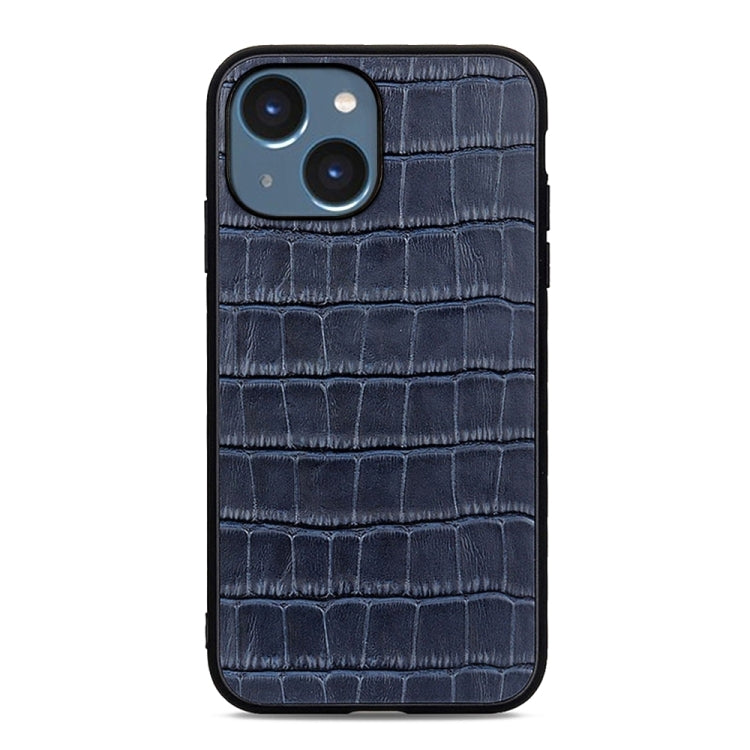 Custodia in vera pelle con trama di coccodrillo per iPhone 14 Pro