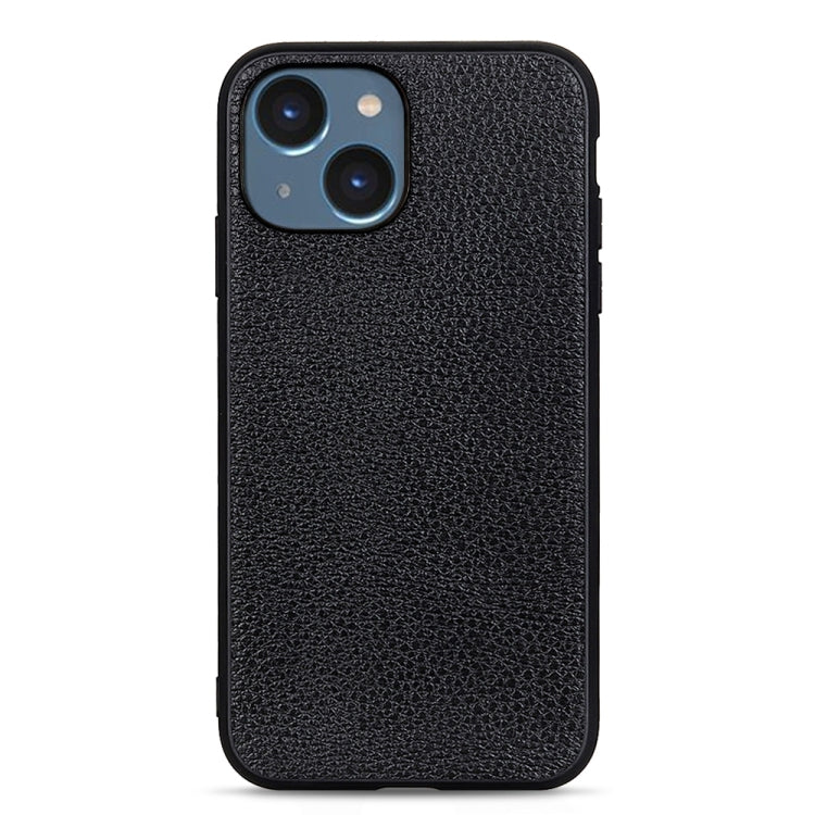 Custodia per telefono in vera pelle con texture Litchi, For iPhone 14, For iPhone 14 Plus, For iPhone 14 Pro, For iPhone 14 Pro Max