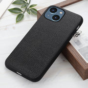 Custodia per telefono in vera pelle con texture Litchi, For iPhone 14, For iPhone 14 Plus, For iPhone 14 Pro, For iPhone 14 Pro Max