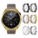 Custodia per orologio in TPU con copertura totale galvanica, For Huawei Watch GT3 Pro 43mm