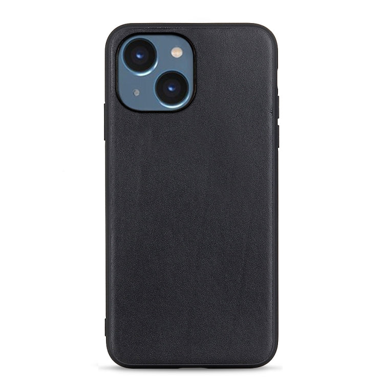 Custodia per telefono in vera pelle con trama in pelle di agnello, For iPhone 14, For iPhone 14 Plus, For iPhone 14 Pro, For iPhone 14 Pro Max