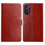 Custodia per telefono in pelle flip orizzontale con cuciture a Y, For Motorola Moto G52J 5G, For Motorola Moto G71S, For OPPO Realme Narzo 50 4G, For OPPO Reno7 4G