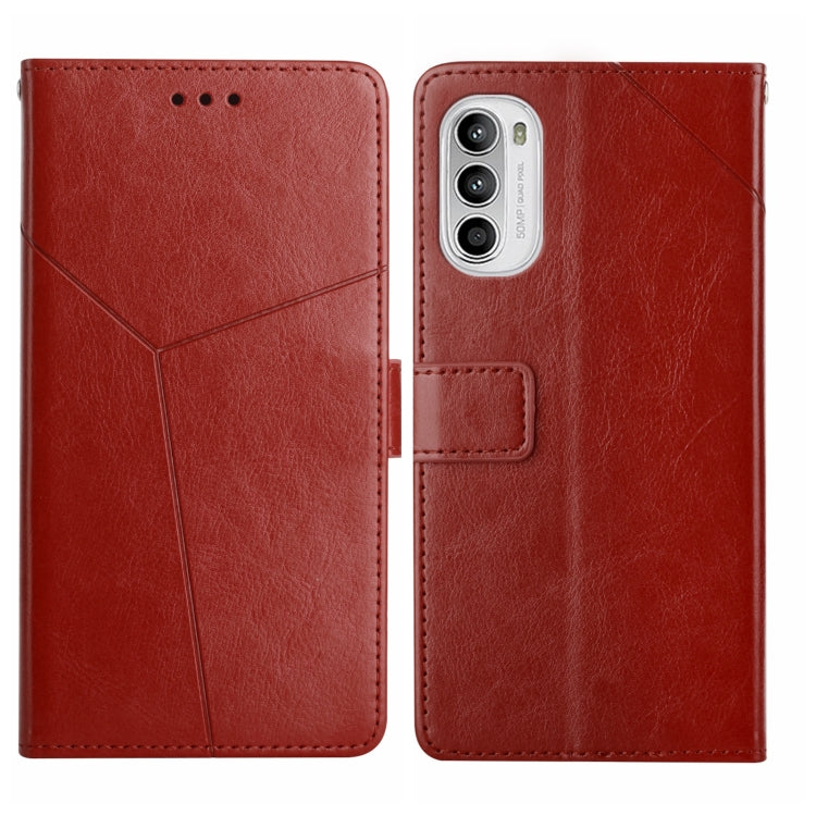 Custodia per telefono in pelle flip orizzontale con cuciture a Y, For Motorola Moto G52J 5G, For Motorola Moto G71S, For OPPO Realme Narzo 50 4G, For OPPO Reno7 4G