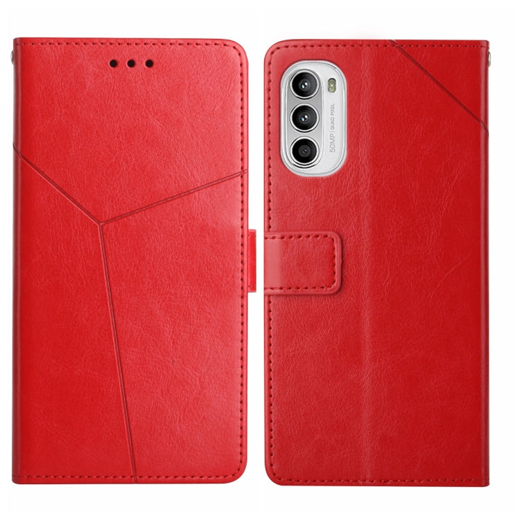 Custodia per telefono in pelle flip orizzontale con cuciture a Y, For Motorola Moto G52J 5G, For Motorola Moto G71S, For OPPO Realme Narzo 50 4G, For OPPO Reno7 4G