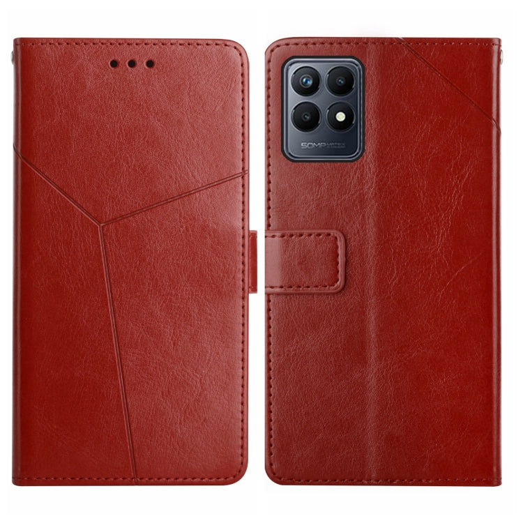 Custodia per telefono in pelle flip orizzontale con cuciture a Y, For Motorola Moto G52J 5G, For Motorola Moto G71S, For OPPO Realme Narzo 50 4G, For OPPO Reno7 4G