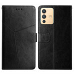 Custodia per telefono in pelle flip orizzontale con cuciture a Y, For vivo V23 5G