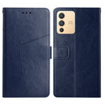 Custodia per telefono in pelle flip orizzontale con cuciture a Y, For vivo V23 5G