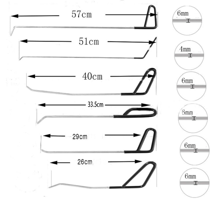 Q1 14 in 1 Kit di aste per ganci per rimozione ammaccature senza vernice per auto, Q1 14 in 1