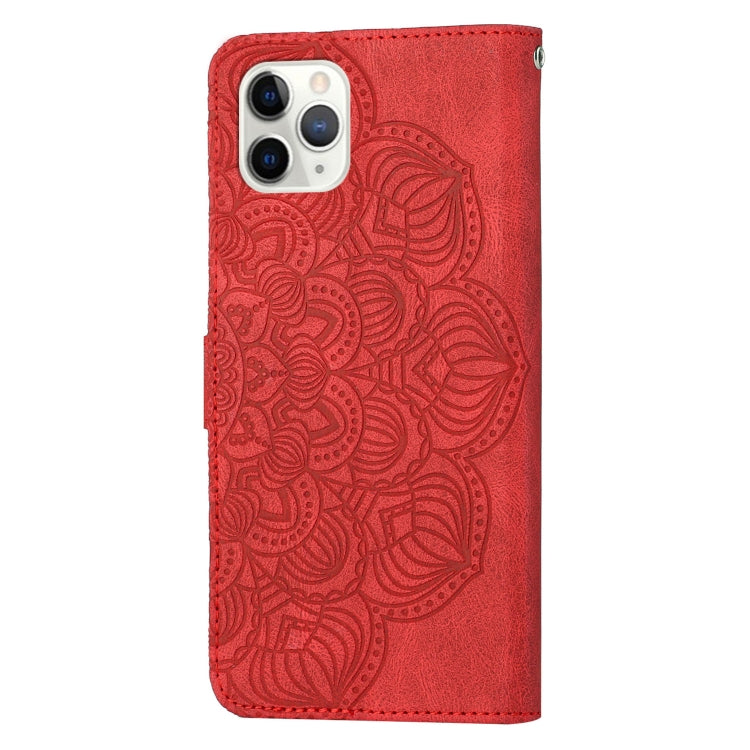 Custodia portafoglio in pelle con mandala per iPhone XR