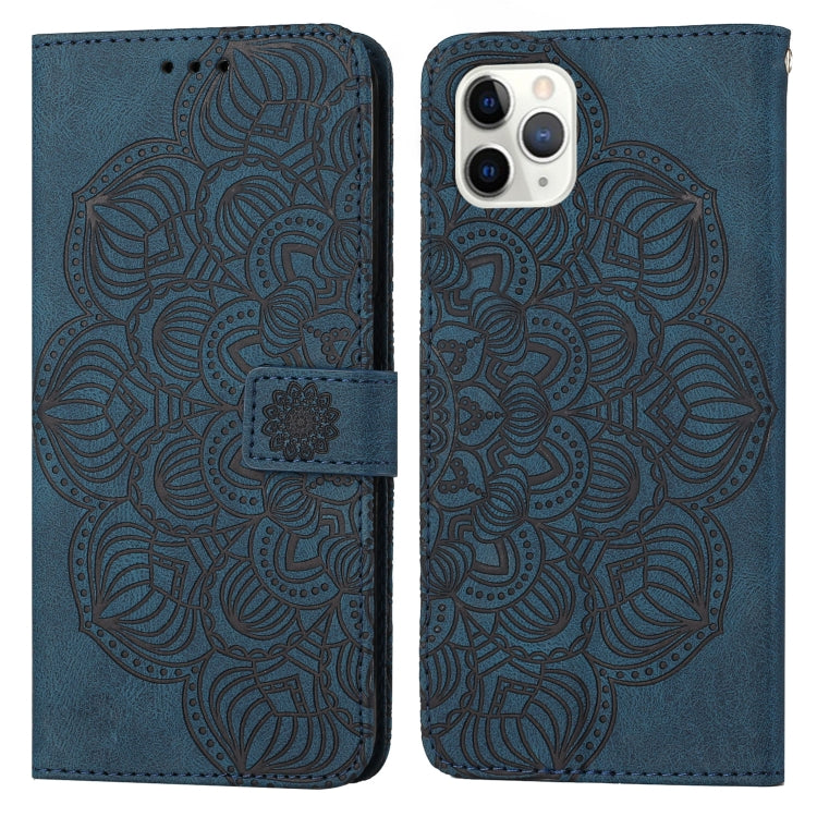 Custodia portafoglio in pelle con mandala per iPhone XR