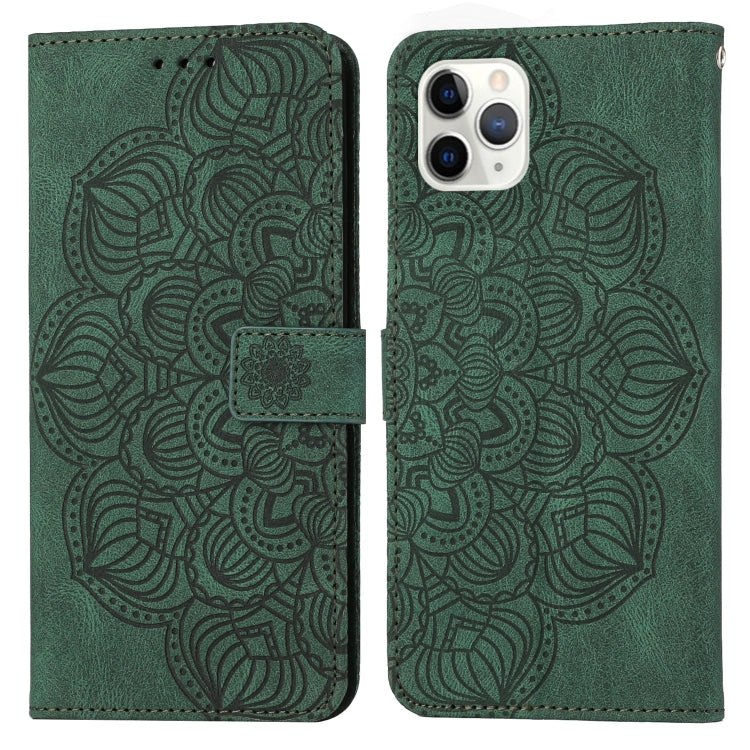 Custodia portafoglio in pelle con mandala per iPhone XR